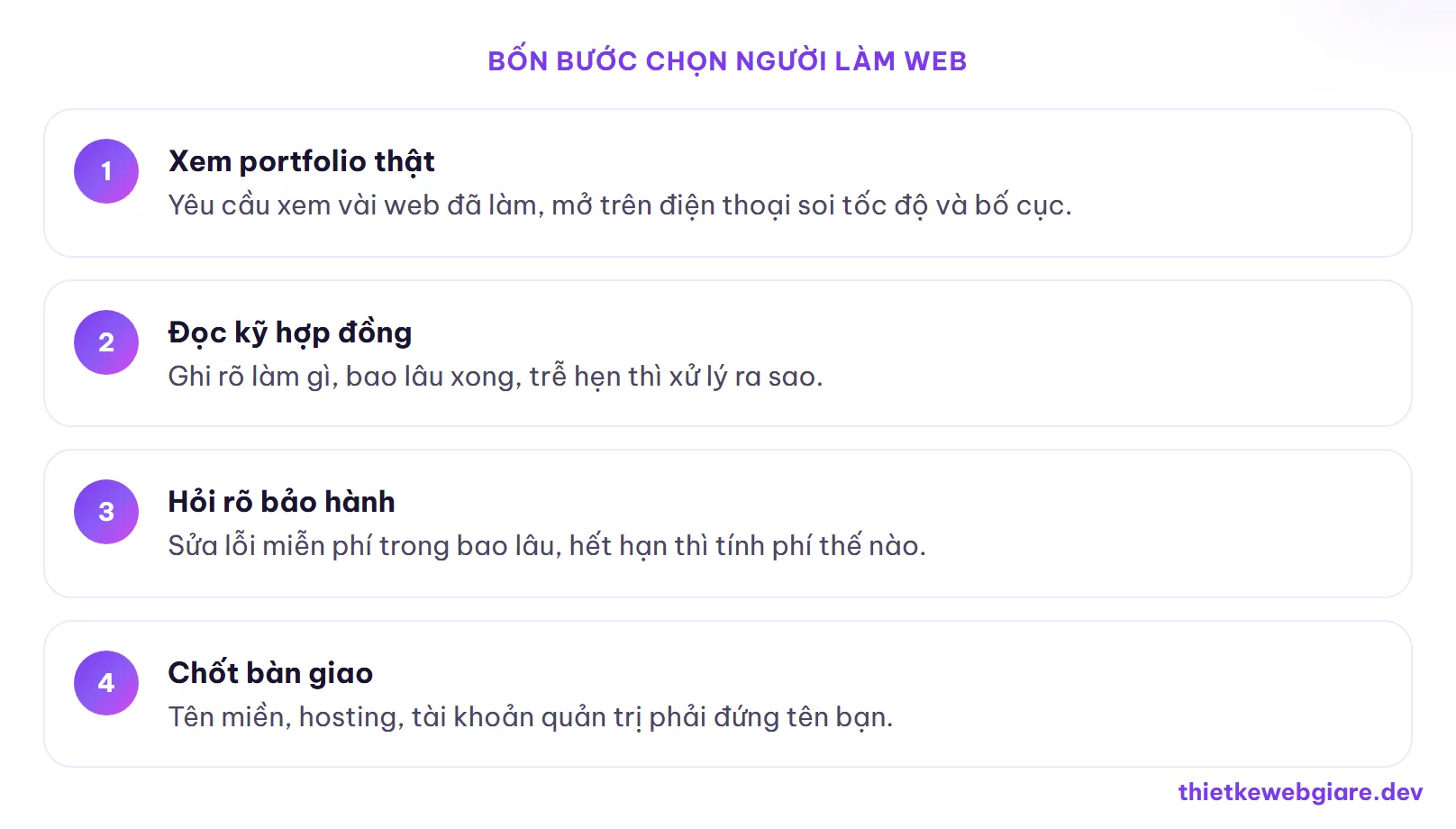 Bốn bước chọn người làm web — thuê freelancer hay công ty thiết kế web