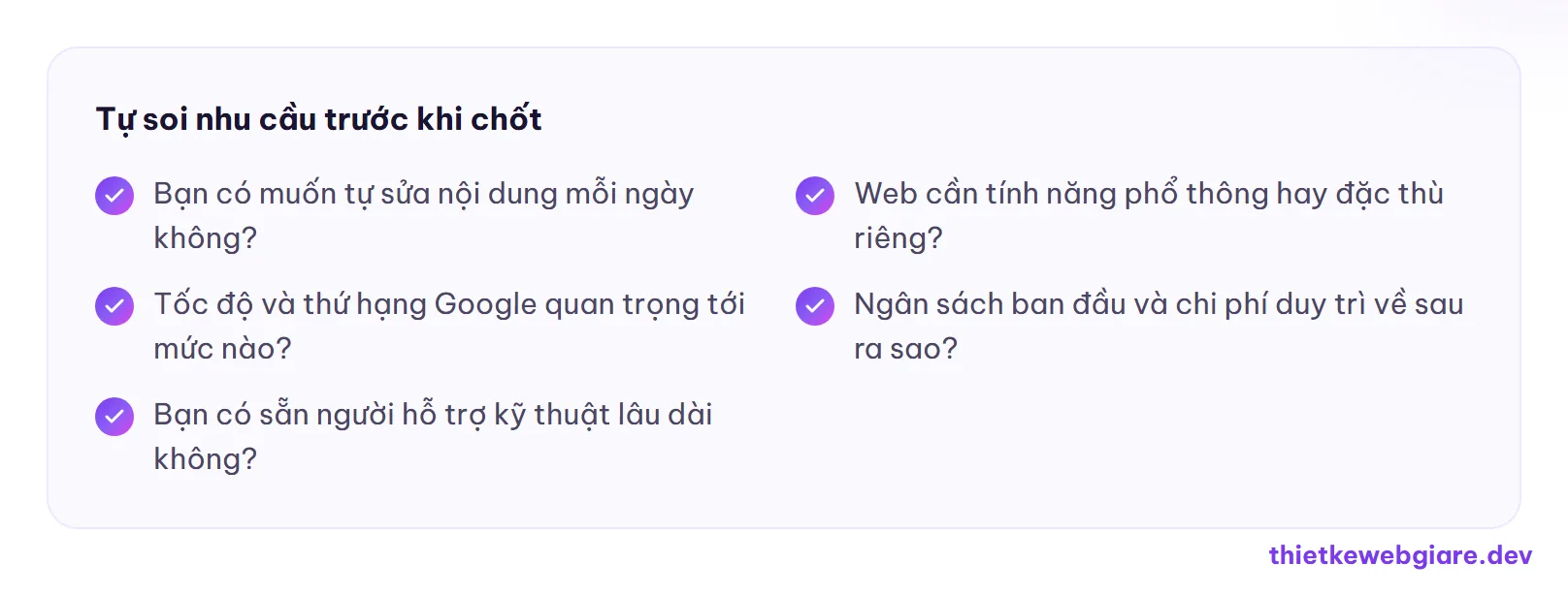 Tự soi nhu cầu trước khi chốt — wordpress hay code tay