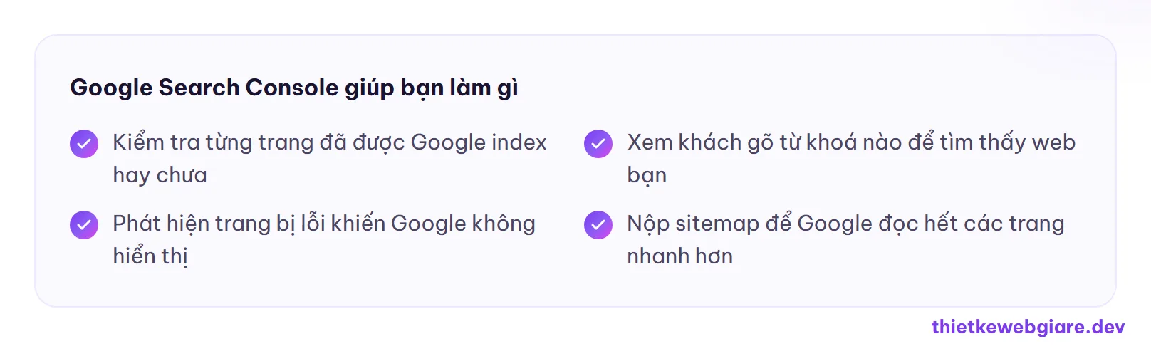 Google Search Console giúp bạn làm gì — google search console là gì