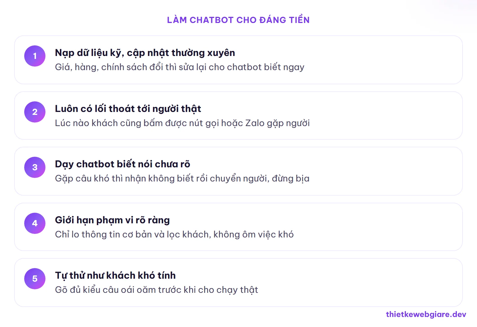 Làm chatbot cho đáng tiền — chatbot AI cho website