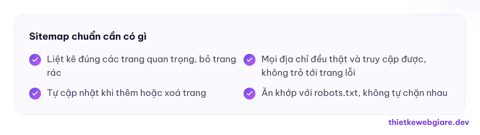 Sitemap chuẩn cần có gì — sitemap là gì