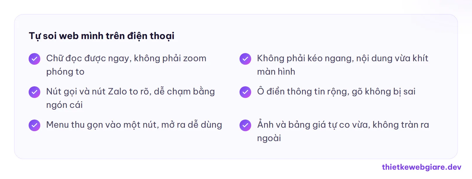 Tự soi web mình trên điện thoại — thiết kế web responsive